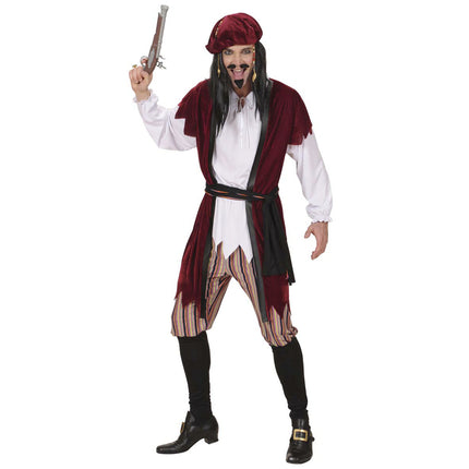 Abito da pirata Bordeaux Red Uomo