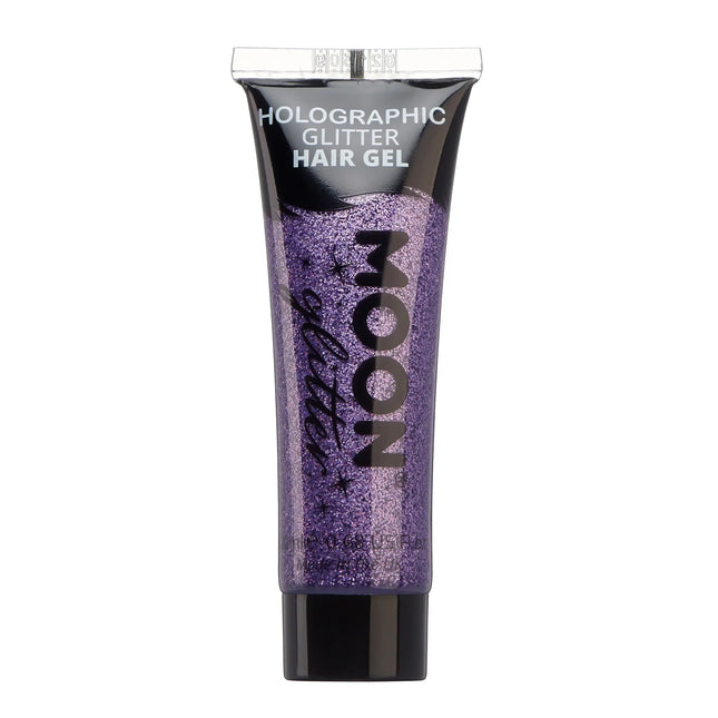 Moon Glitter Gel olografico per capelli viola 20ml