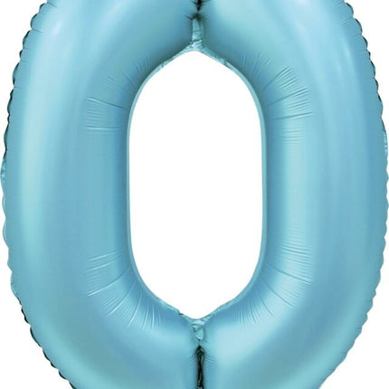 Palloncino figura azzurro 0 anno lucido 86cm