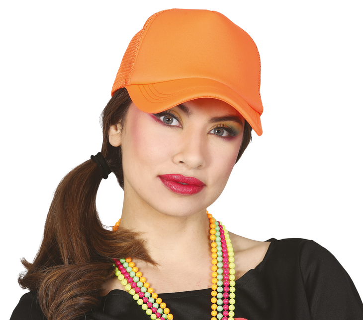 Cappello arancione neon