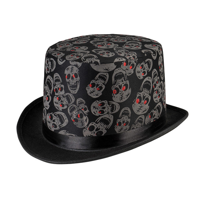 Cappello Halloween Teschi Nero