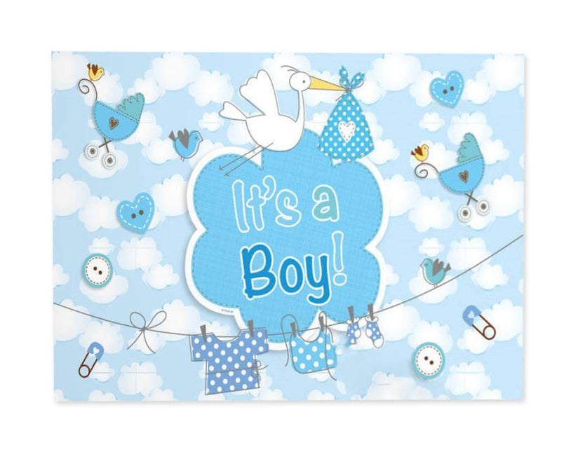 Bandiera per finestra nascita bambino It's A Boy 90 cm