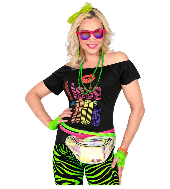 Set di accessori Neon 80S Verde 5 pezzi