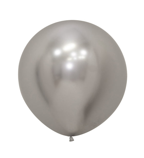 Palloncini Reflex Silver 61cm 3pz