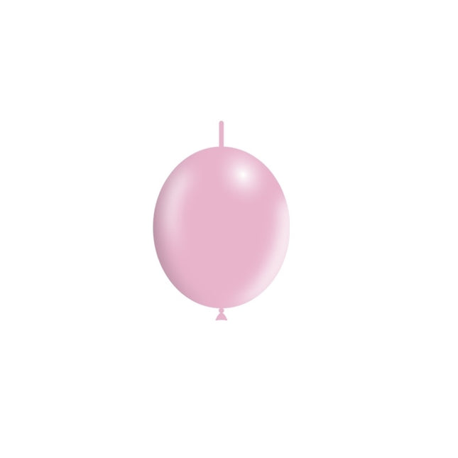 Palloncini a bottone rosa chiaro 15cm 100pz