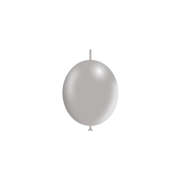 Palloncini a bottone grigi 15cm 100pz