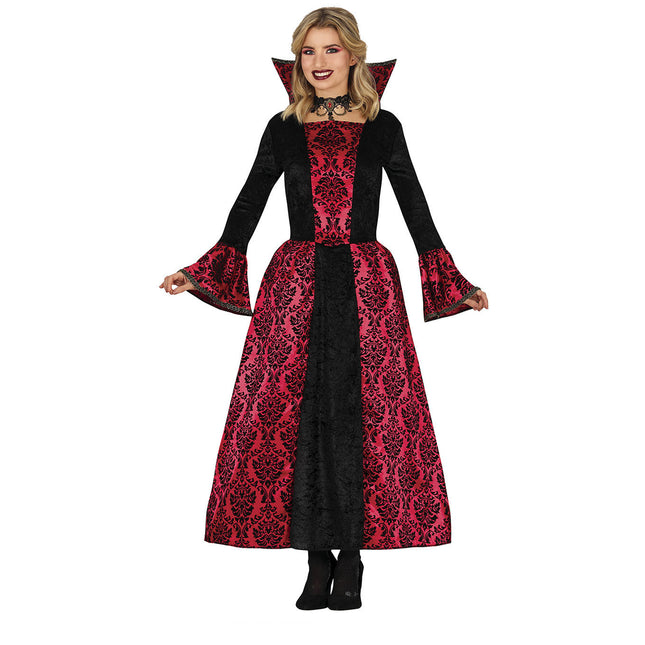 Vestito da vampiro per Halloween da donna rosso