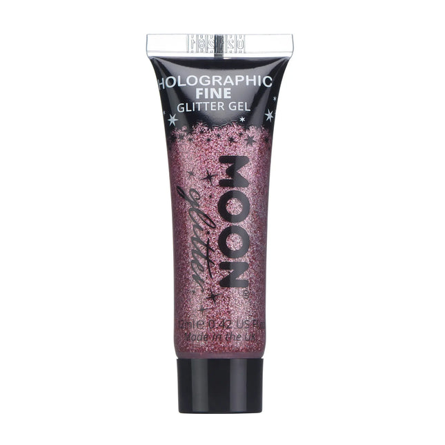 Moon Glitter Holographic Fine Glitter Gel Rosa 12ml