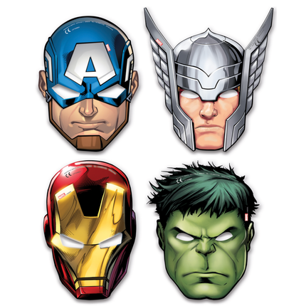 Maschere Avengers Mighty 6 pezzi