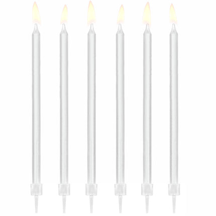 Candele bianche 14cm 12pz