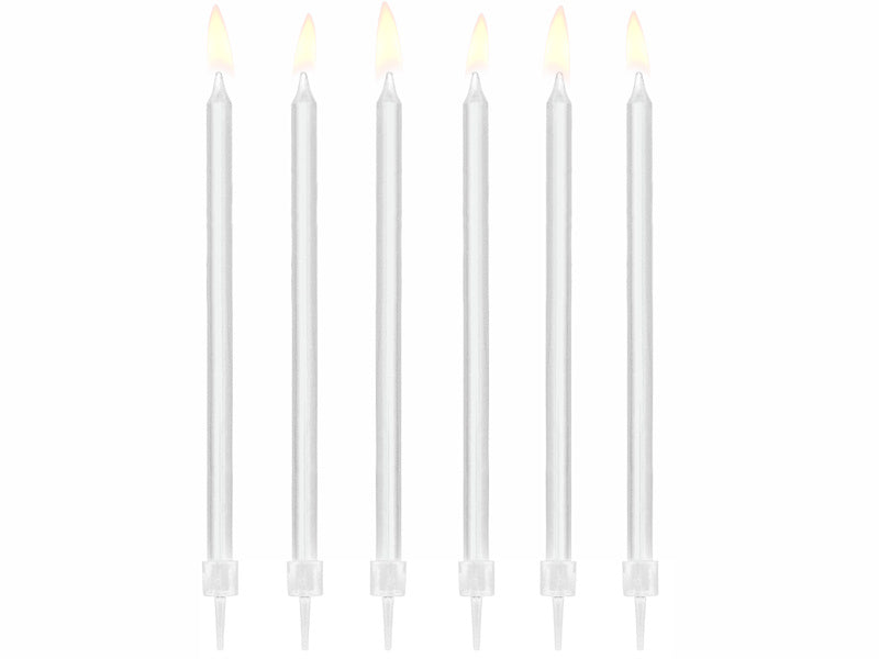 Candele bianche 14cm 12pz