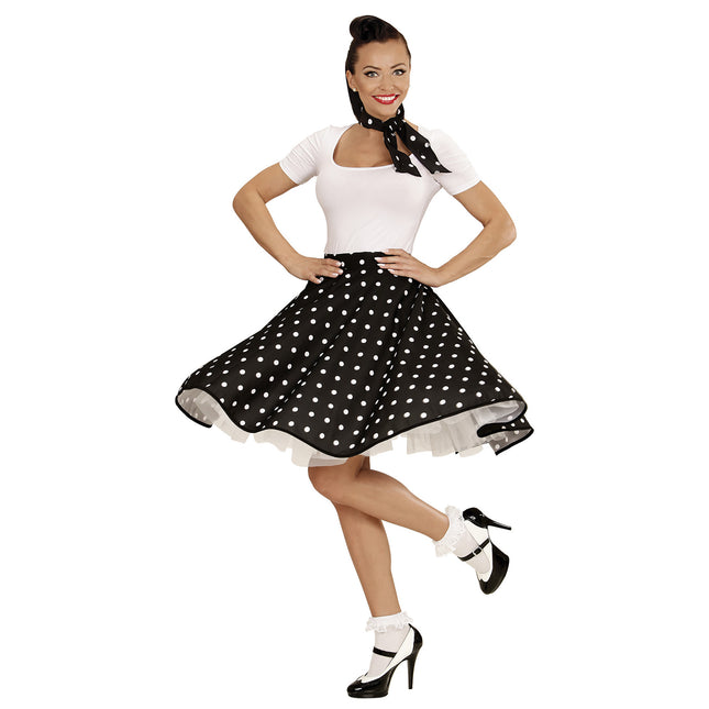 Set di costumi Rock N Roll 50S nero 2 pezzi