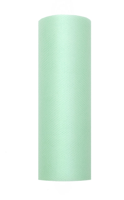 Rotolo di tulle verde menta 15cm 9m