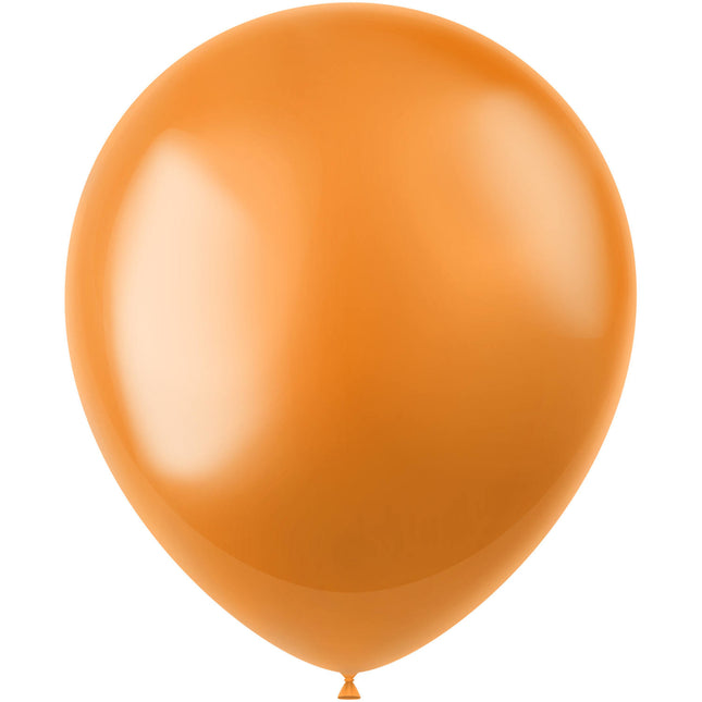 Palloncini arancioni Metallic Marigold Orange 33cm 10pz