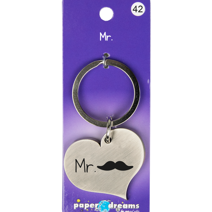 Portachiavi Mr Mustache 10 cm