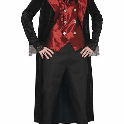 Costume da Vampiro Halloween Uomo Rosso