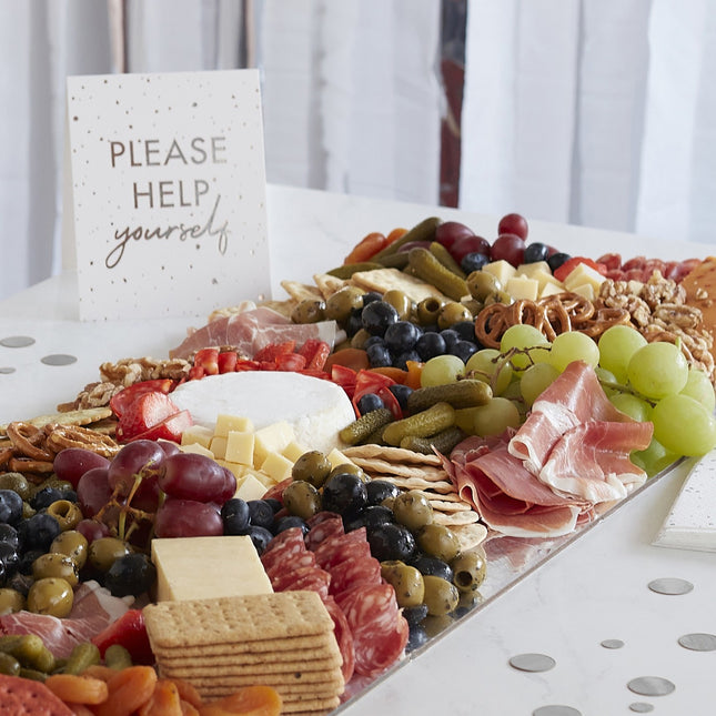 Decorazione da tavolo in argento Piatto snack