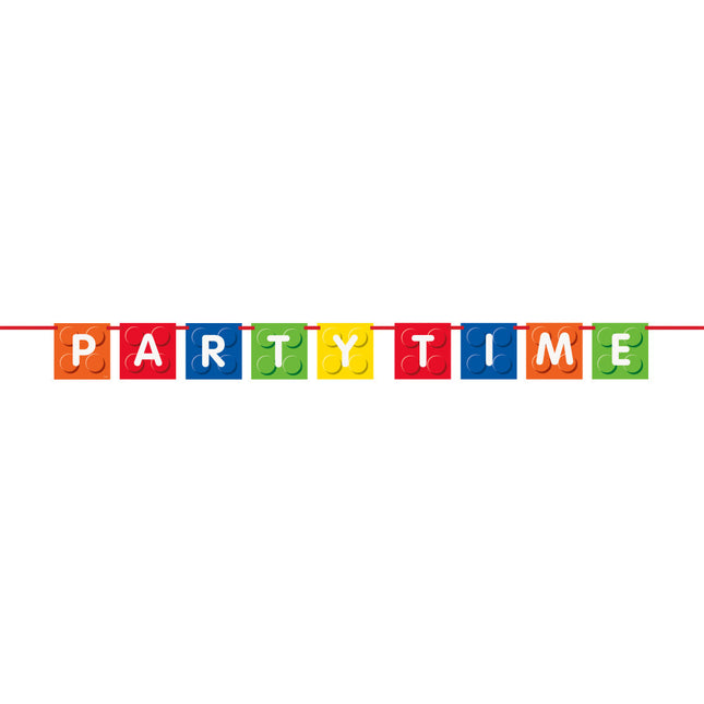 Ghirlanda di lettere Lego Party Time 1,83 m