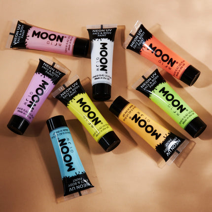 Moon Glow Pastel Neon UV Face Paint Arancione Pastello 12ml