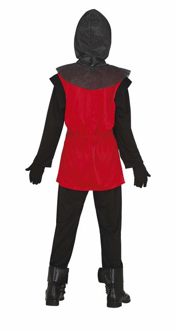 Costume da cavaliere bambino rosso