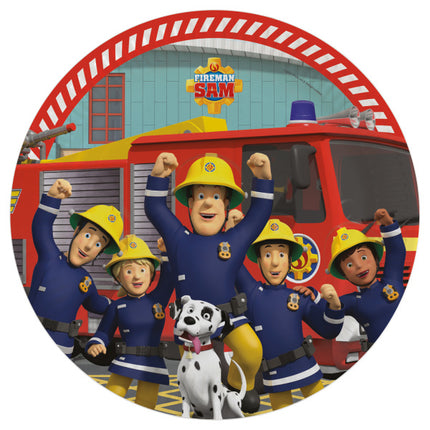 Piatti Fireman Sam 23cm 8pz