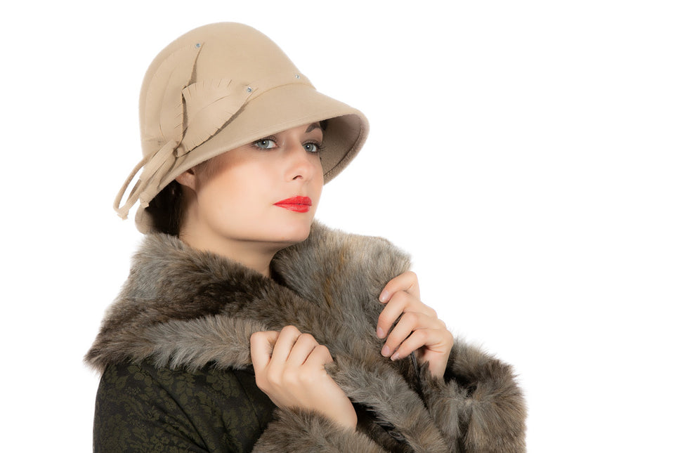 Cappello beige anni '20