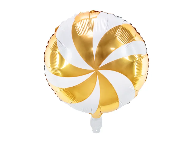 Palloncino ad elio Candy Oro Bianco Vuoto 35cm