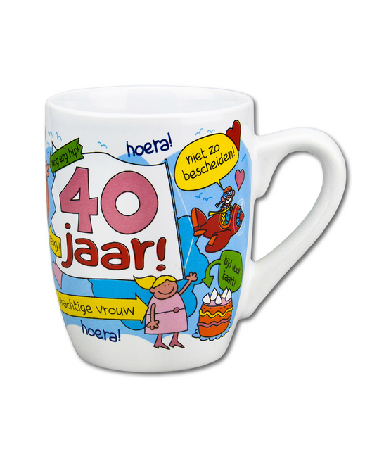 Tazza 40 Years Woman 12cm