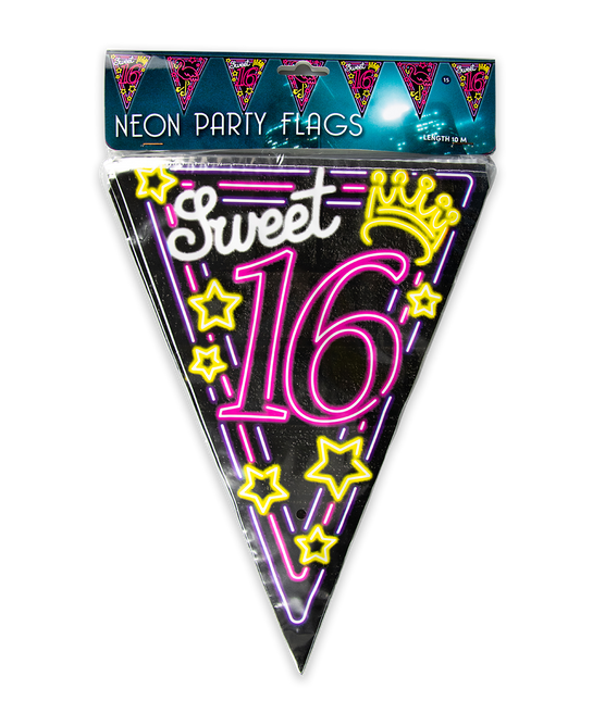 Ghirlande 16 anni Sweet 16 Neon 10m