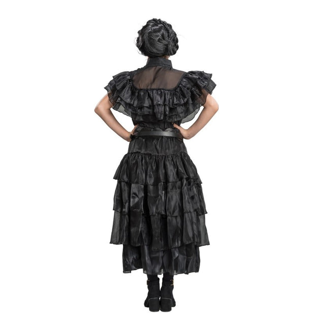 Costume Wednesday Prom Night Dress Nero Bambino