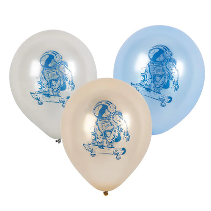 Palloncini per feste spaziali bifacciali 25 cm 6 pezzi