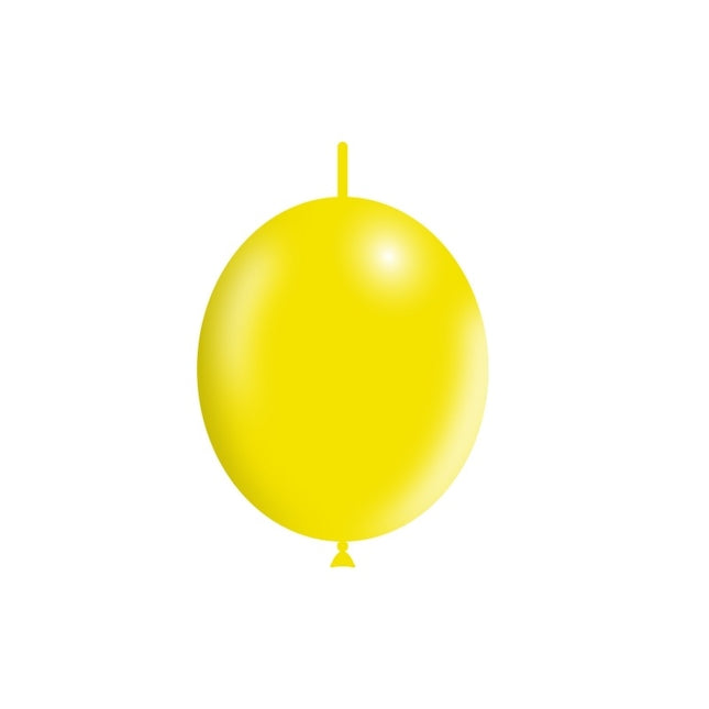 Palloncini Button giallo chiaro 30cm 50pz