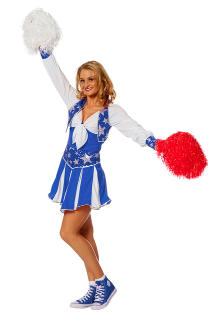 Tuta da Cheerleader Blu Donna