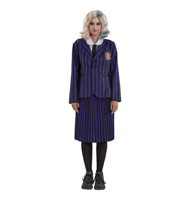 Costume Wednesday Uniforme scolastica nero/viola