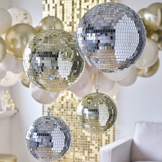 Discoball Party Argento 30cm