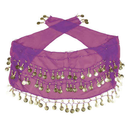 Set di accessori Purple Belly Dancer 4 pezzi