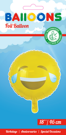 Palloncino ad elio Emoji Smile 45 cm vuoto