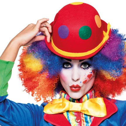 Parrucca colorata Afro Clown