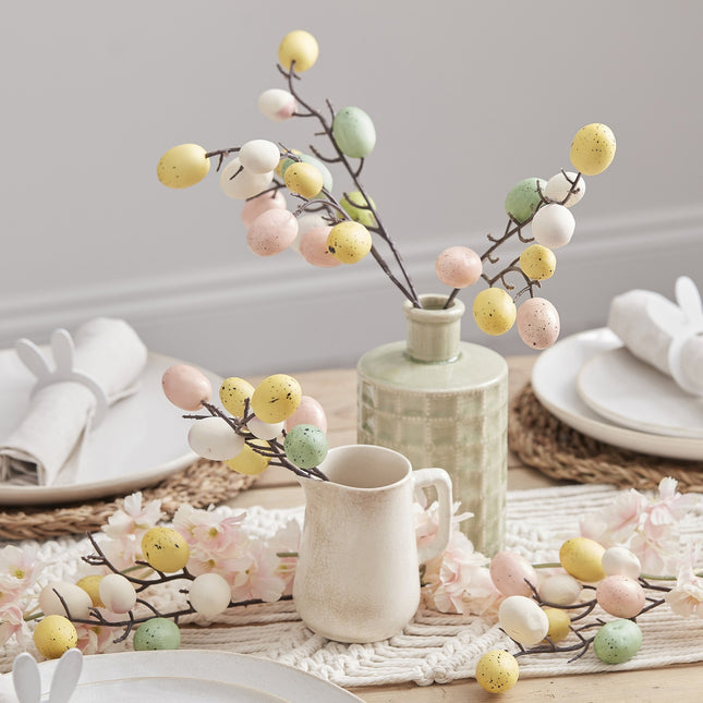 Decorazione da tavolo Rami di Pasqua 40cm 5pz