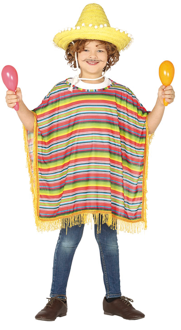 Poncho messicano Bambino 7/9 anni