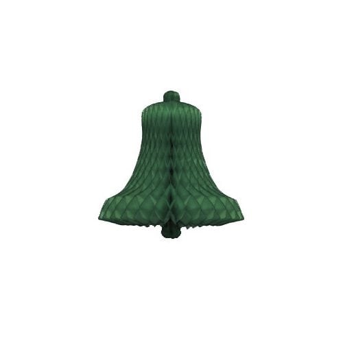 Campana di Natale a nido d'ape verde 28 cm 2 pezzi