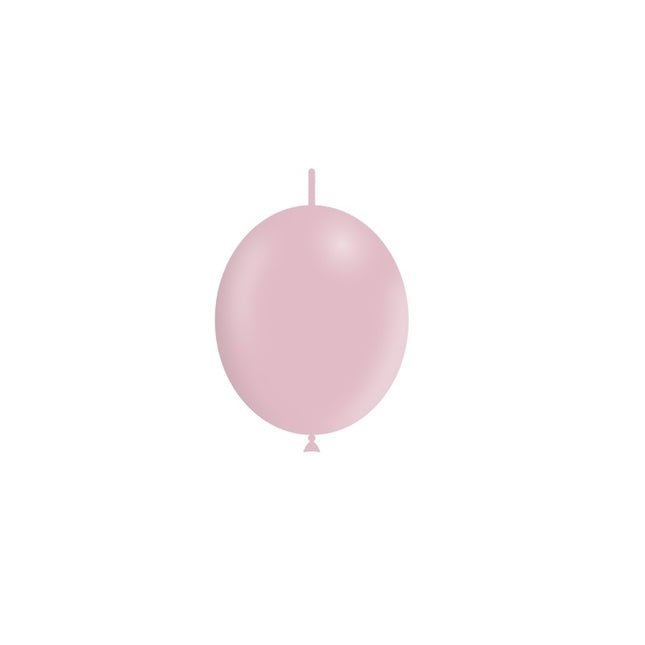 Palloncini a bottone rosa chiaro 15cm 100pz