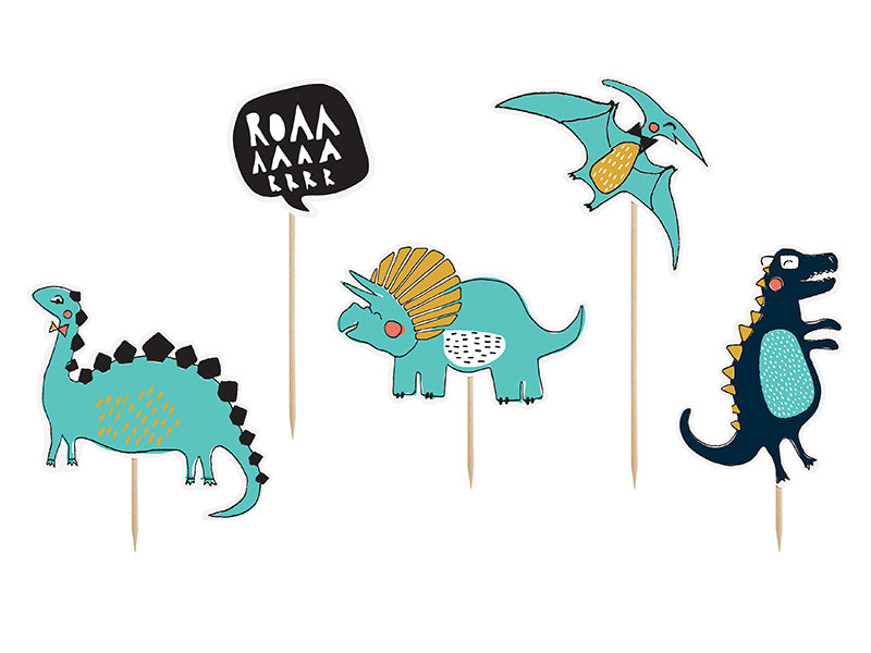 Cake topper Dinosauri 20cm 5pz