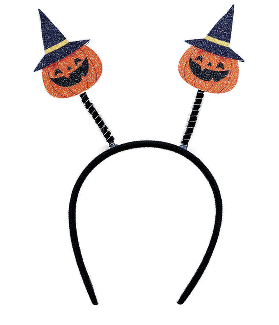 Cerchietto di Halloween con zucche e cappello