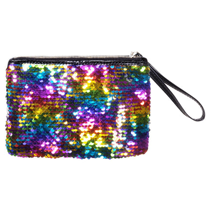 Borsetta Glitter Reversibile Argento 20cm