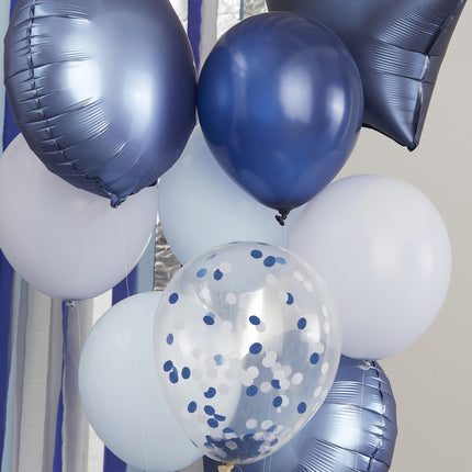 Set di palloncini blu Stella