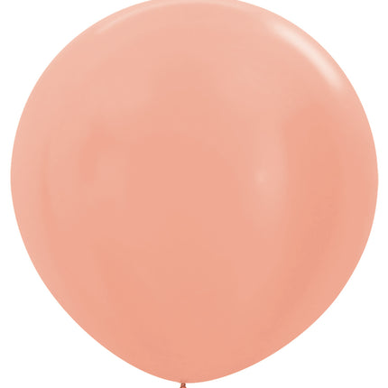 Palloncini metallizzati oro rosa 91cm 2pz