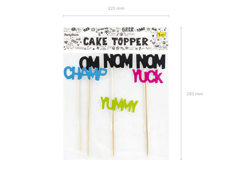 Cake toppers Monster 21,5 cm 6 pezzi