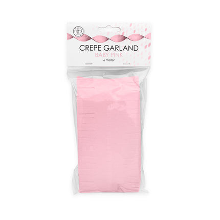 Ghirlande rosa chiaro in crêpe 6m