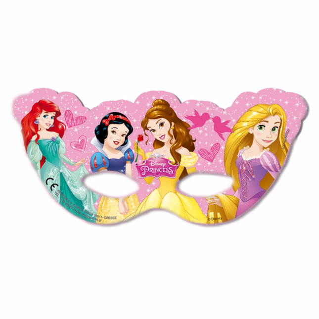 Maschere delle principesse Disney 6 pezzi